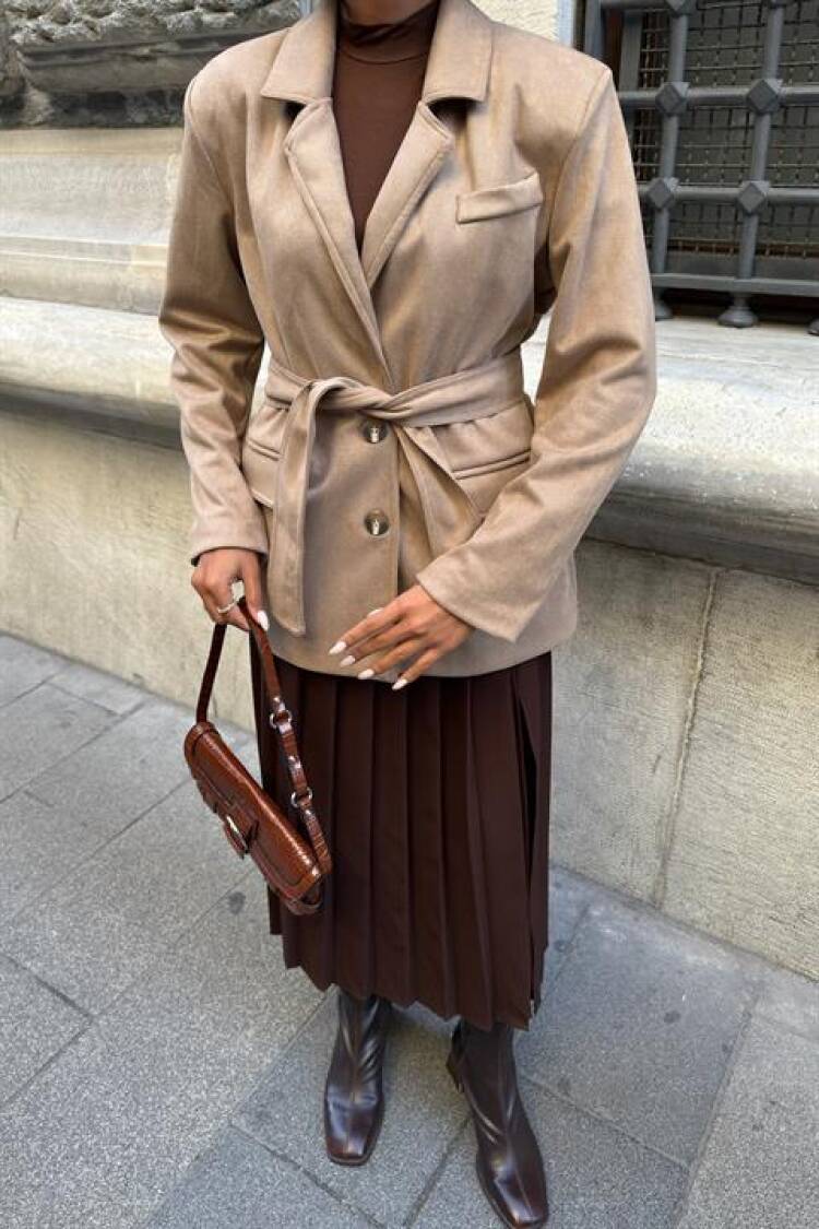 Single-Breasted Blazer Jacket