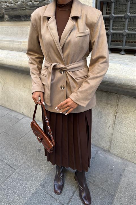 Single-Breasted Blazer Jacket