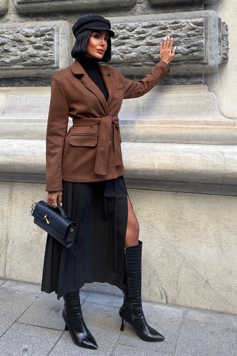 Elegant Single-Breasted Blazer Jacket