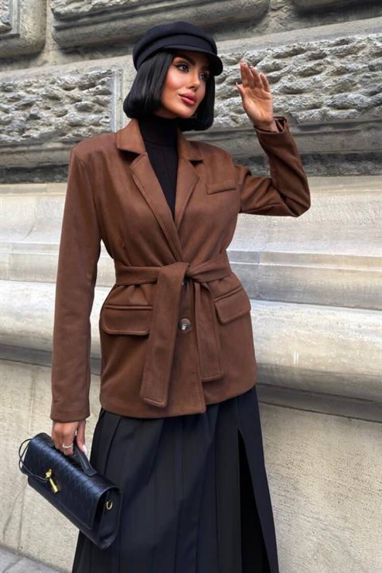Elegant Single-Breasted Blazer Jacket