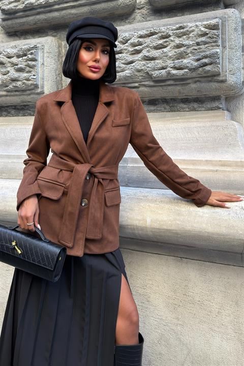 Elegant Single-Breasted Blazer Jacket