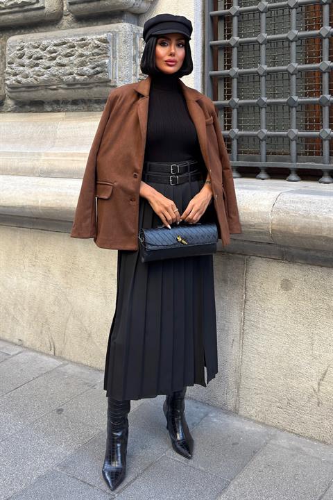Elegant Single-Breasted Blazer Jacket