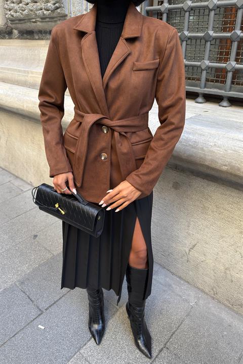 Elegant Single-Breasted Blazer Jacket