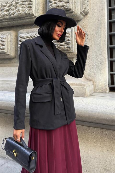Elegant Single-Breasted Blazer Jacket