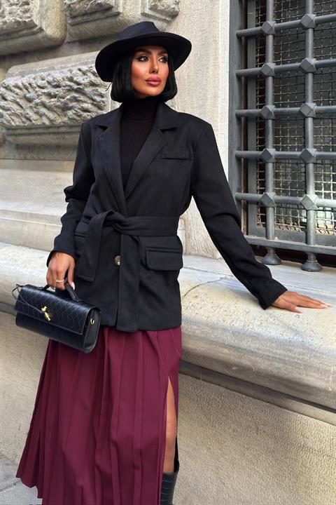 Elegant Single-Breasted Blazer Jacket