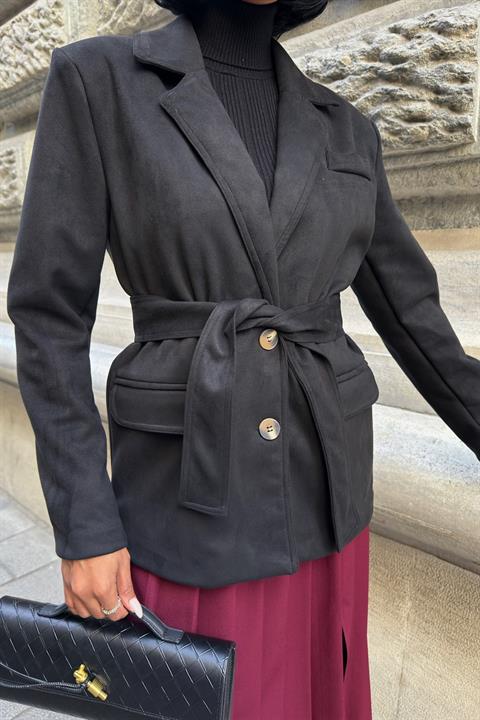 Elegant Single-Breasted Blazer Jacket