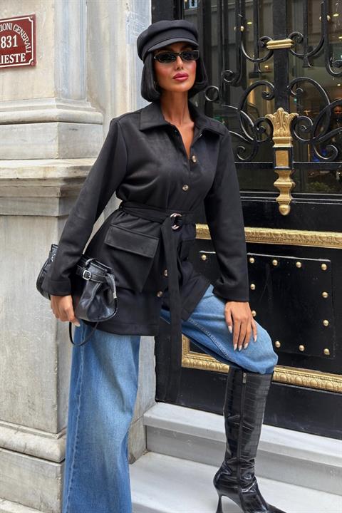 Overshirt Jacket With Flap Pockets