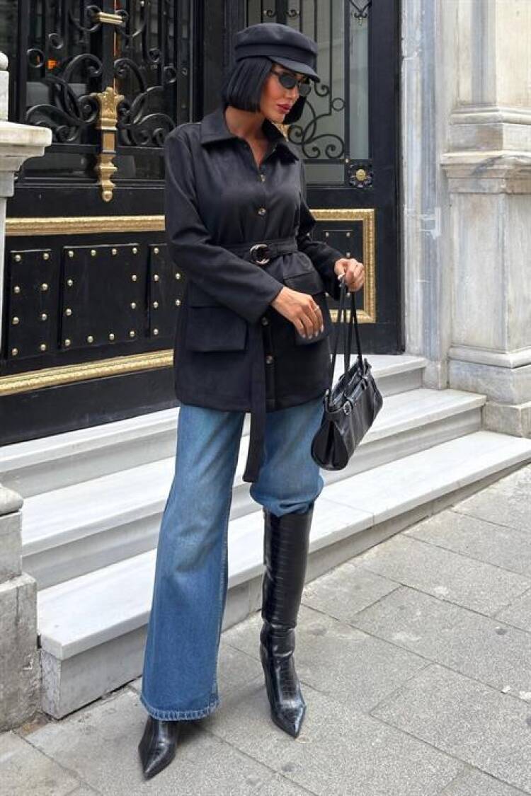 Overshirt Jacket With Flap Pockets