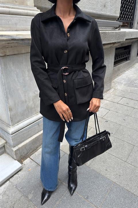 Overshirt Jacket With Flap Pockets