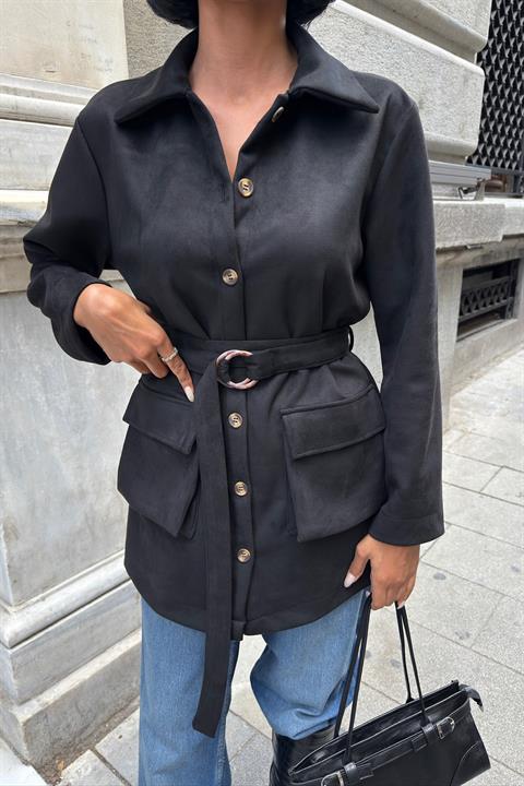 Overshirt Jacket With Flap Pockets