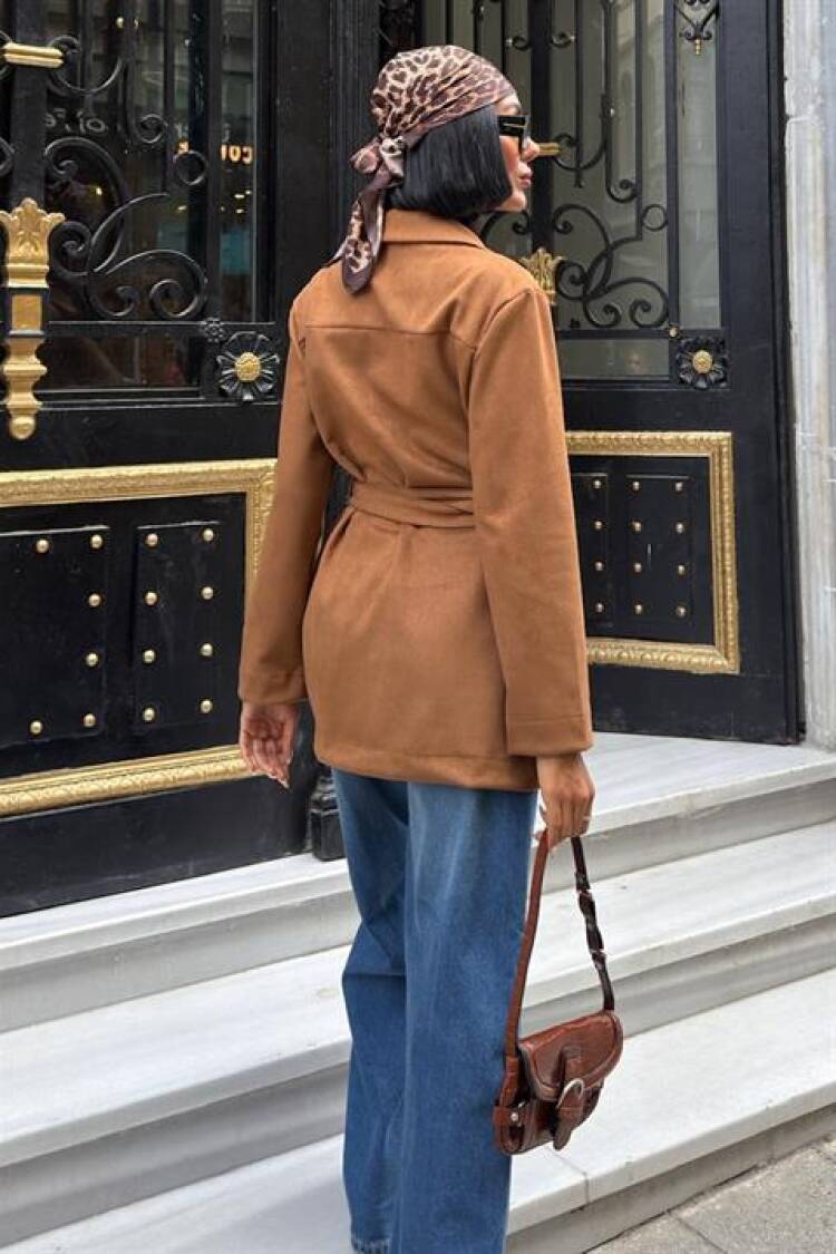Brown Modest Casual Elegant Jacket