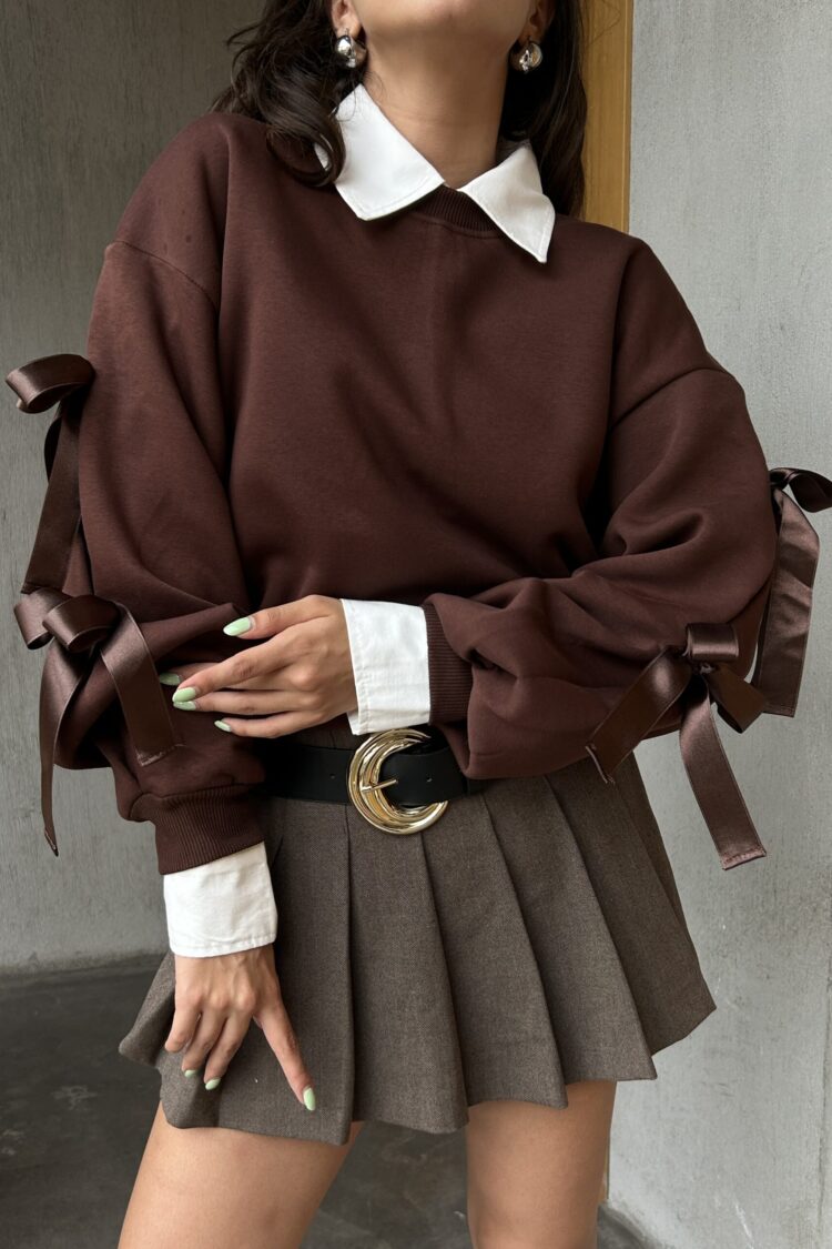 Oversized Fit Sweatshirt With Round Neck