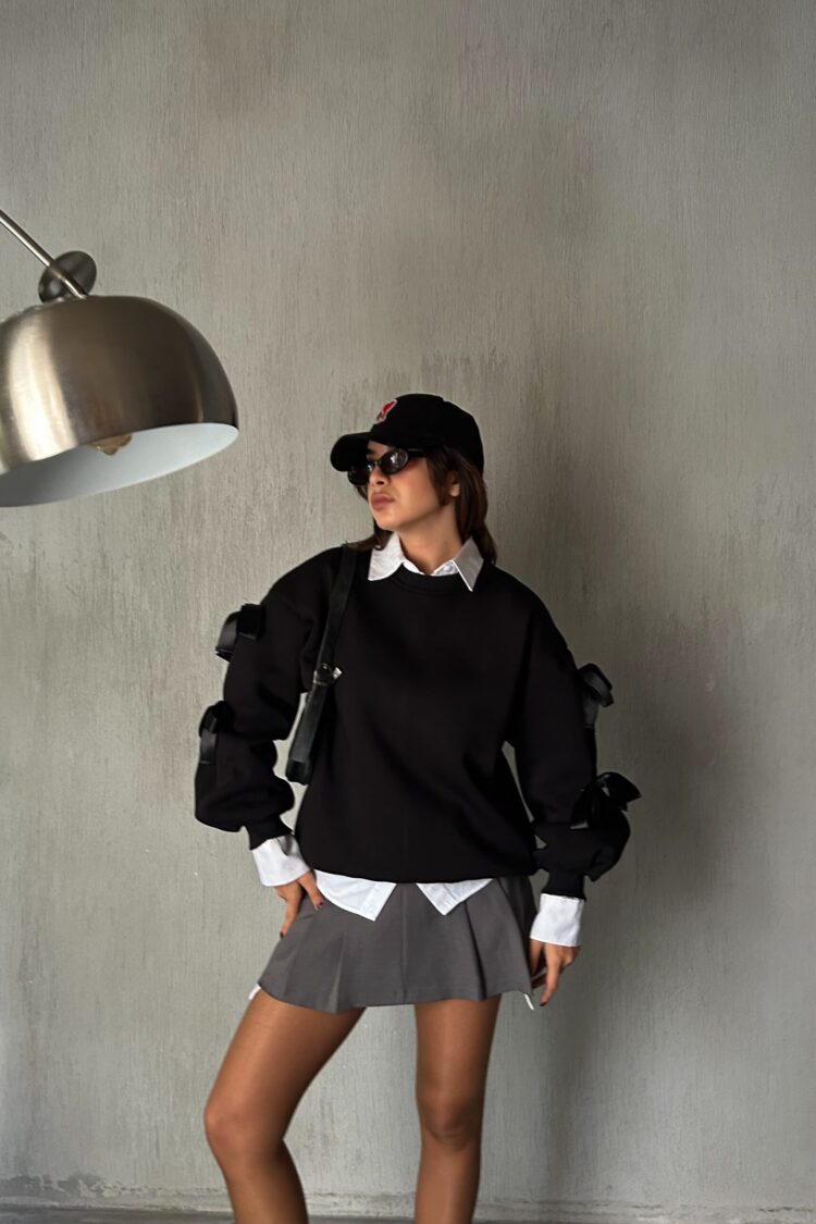 Oversized Fit Crew Neck Sweatshirt