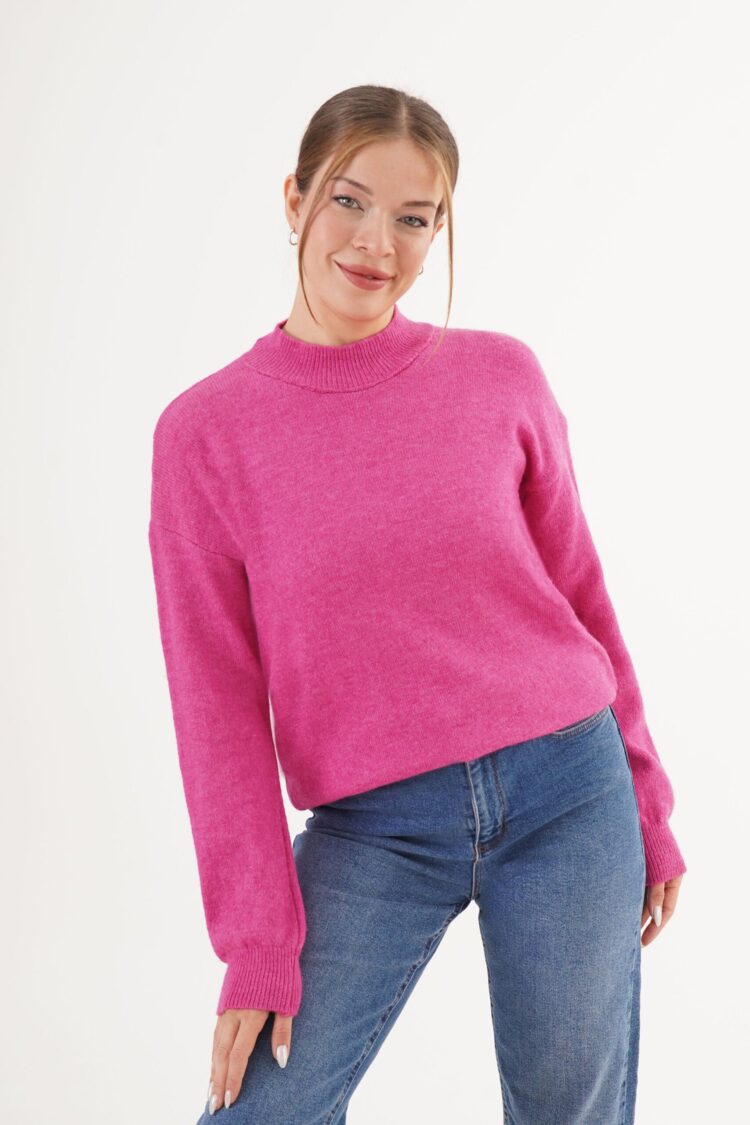 Sweater High Neck Long Sleeve Regular Fit - Brand: Lustrin - Women & Kids, Baby Clothes Wholesale - Globality Store
