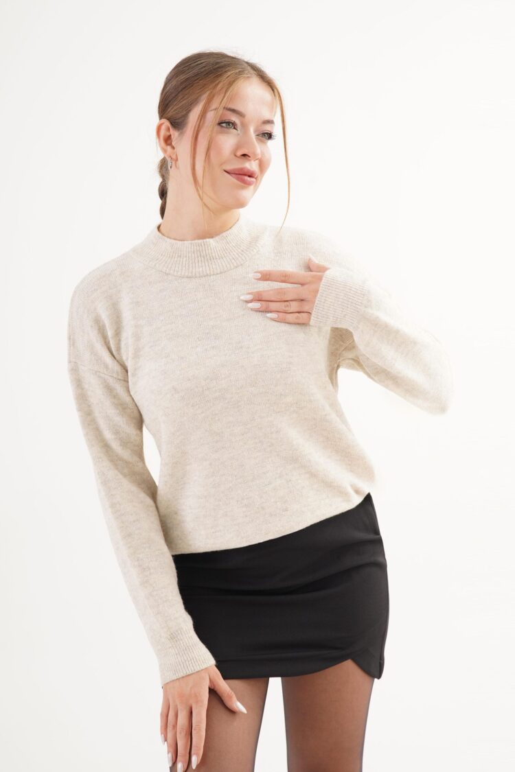 Solid Collar Trend WholesaleKnitwear Sweater