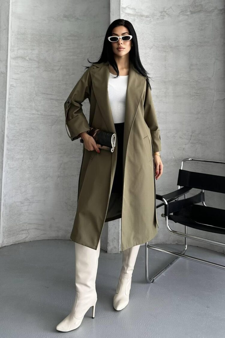 Trenchcoat Elegant Single-Breasted 3/4 Sleeve - Brand: My Jest Fashion - Women & Kids, Baby Clothes Wholesale - Globality Store