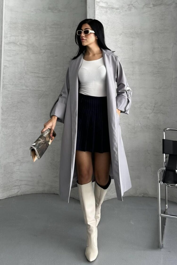 Trenchcoat Casual Elegant Formal Vintage Retro
