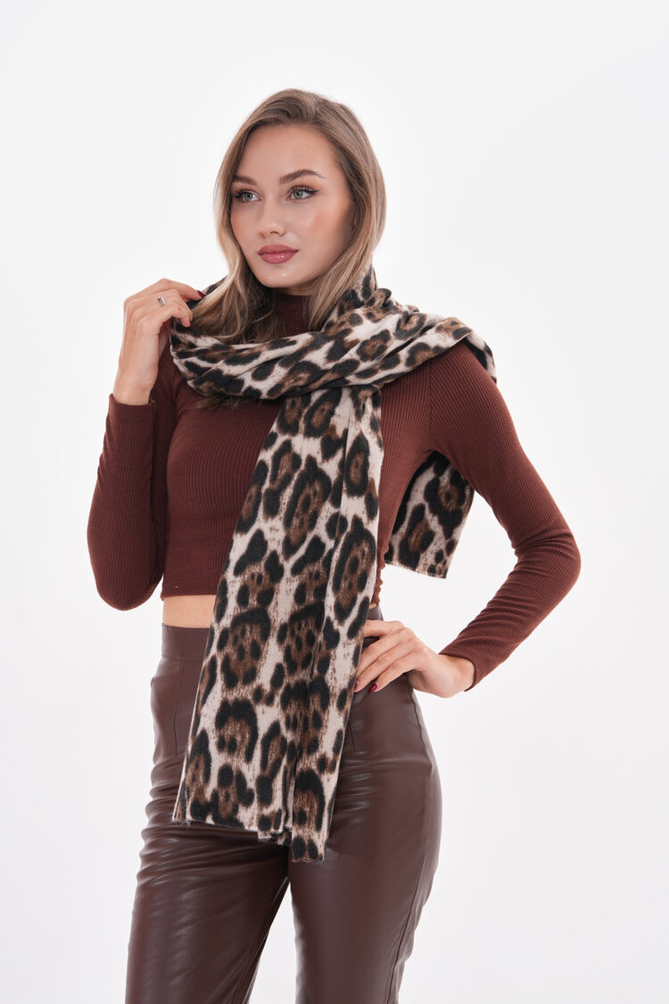 Leopard Print Thick Shawl