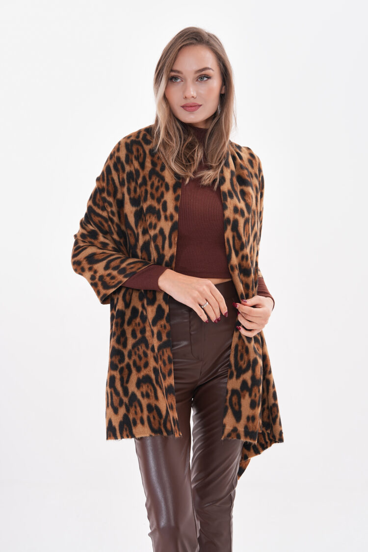 Leopard Print Thick Shawl - Brand: Axesoire - Women & Kids, Baby Clothes Wholesale - Globality Store