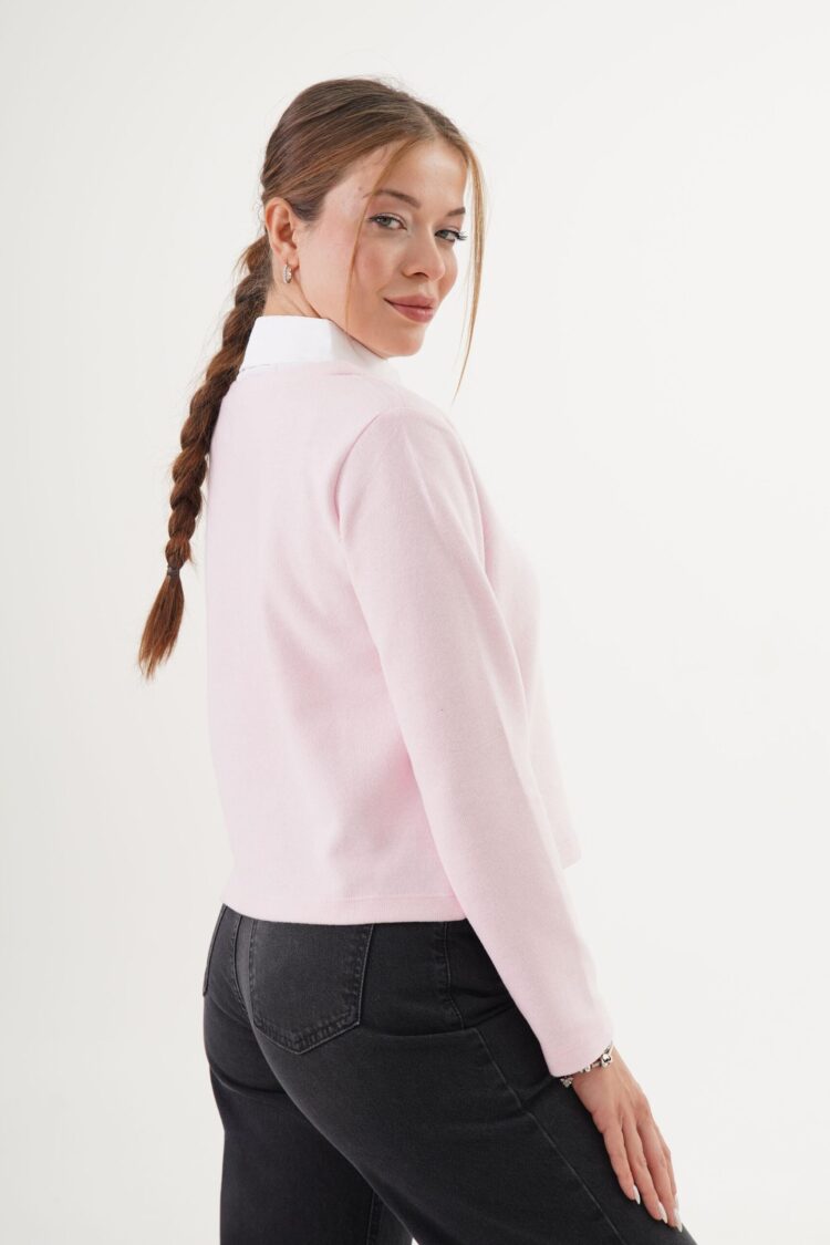 Pink Casual Preppy Elegant Formal Blouse