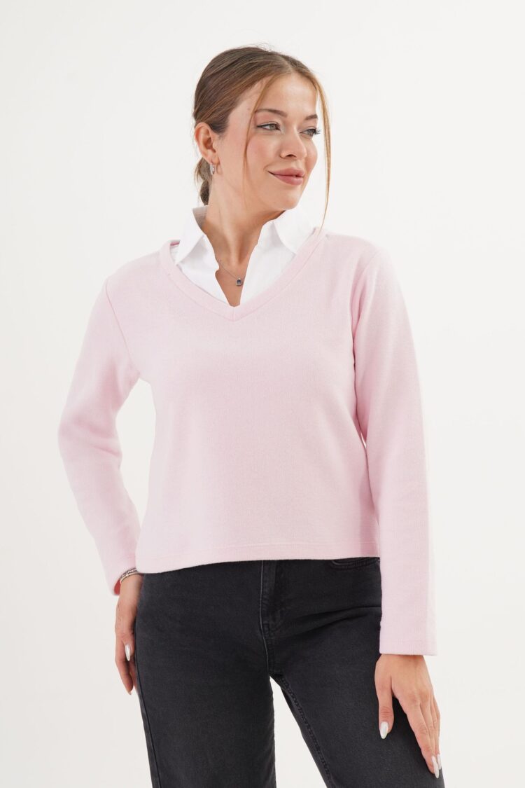 Pink Casual Preppy Elegant Formal Blouse
