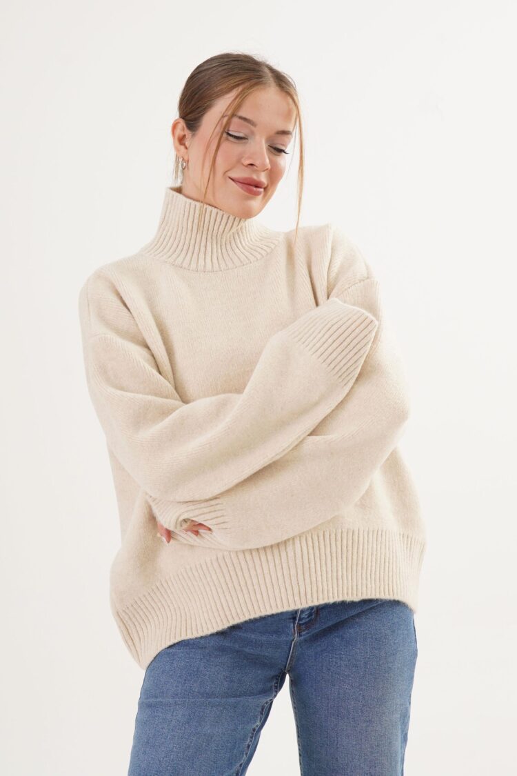 Turtle Neck Oversized Sweater