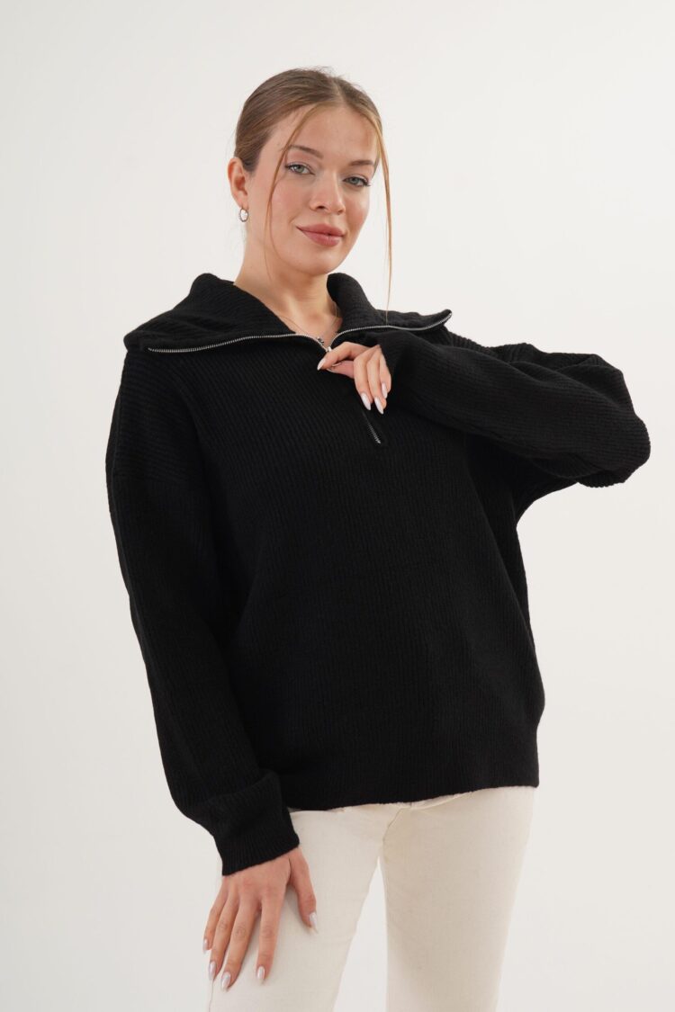 Casual Streetwear Sweater With Hooded Neck - Brand: Lustrin - Women & Kids, Baby Clothes Wholesale - Globality Store