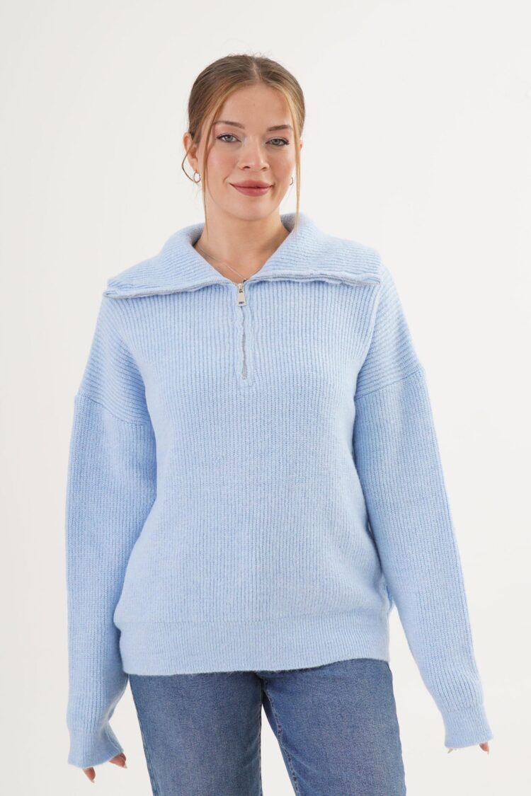 Oversized Fit Shawl Collar Sweater