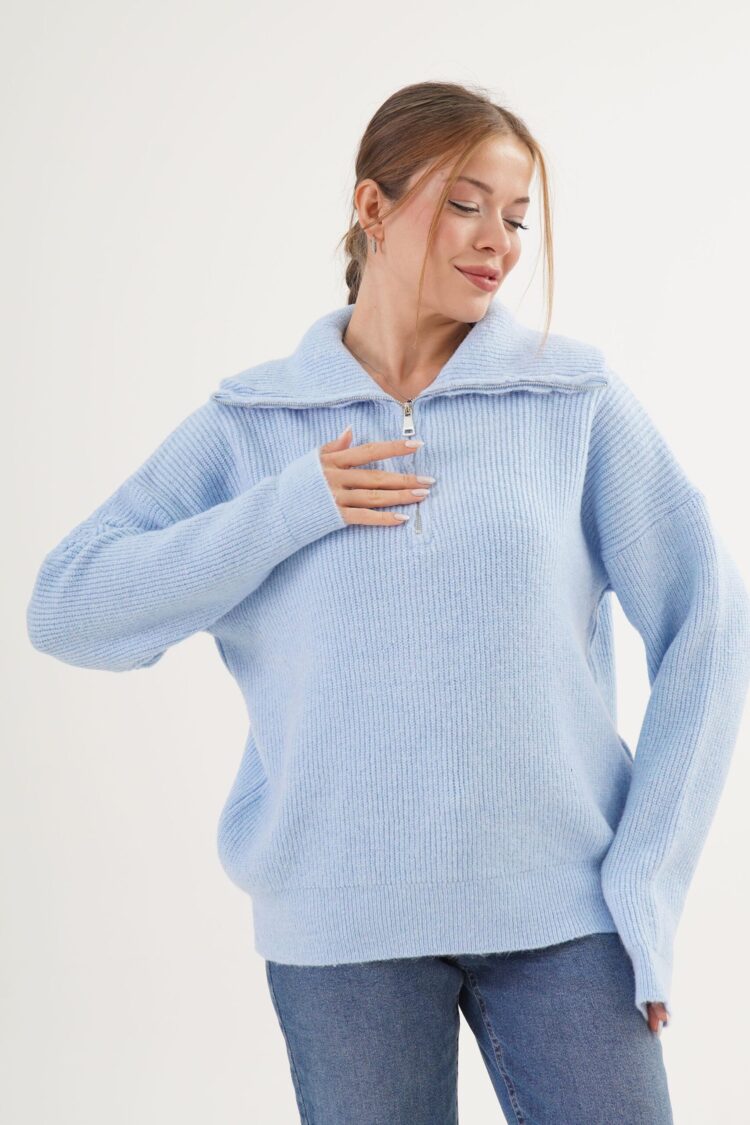 Oversized Fit Shawl Collar Sweater