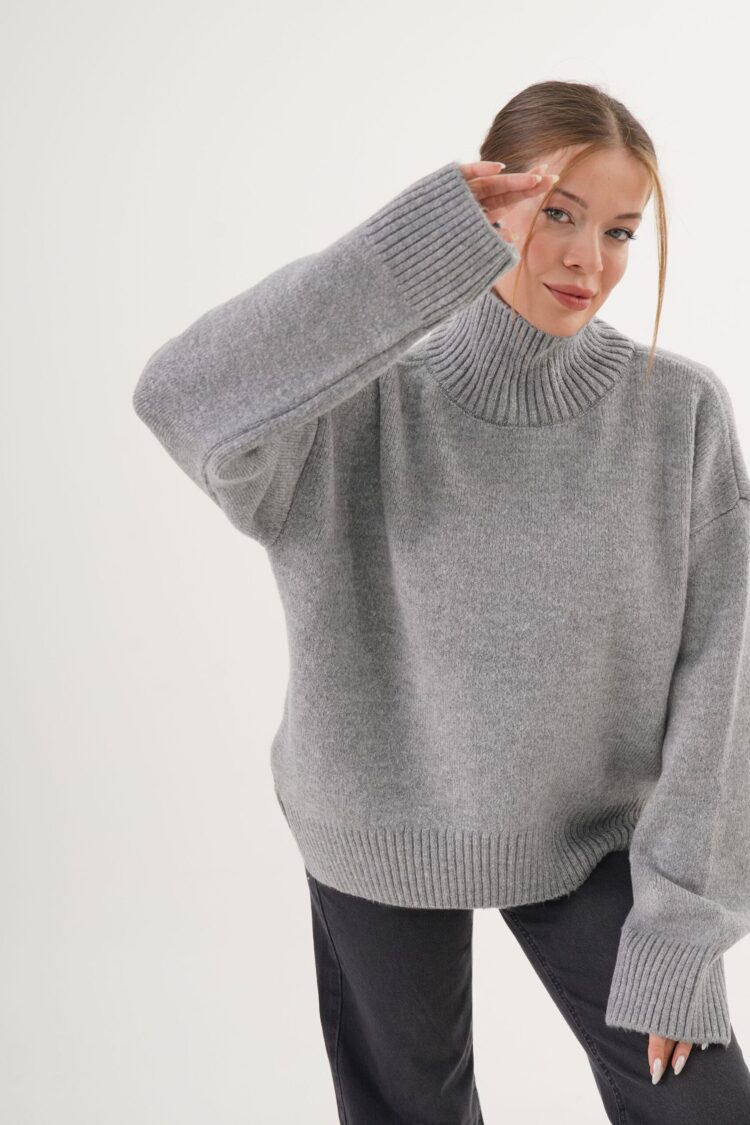 Casual Sweater With Turtle Neck - Brand: Lustrin - Women & Kids, Baby Clothes Wholesale - Globality Store