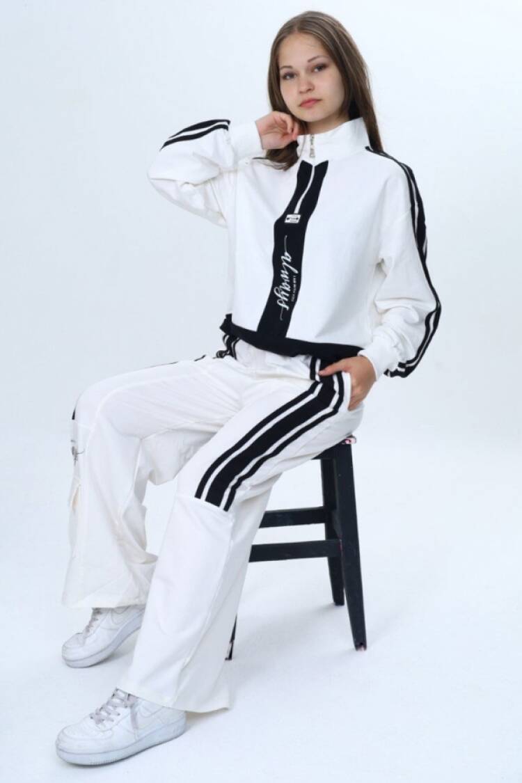 Girls' Suits - B1 - Always Baskılı Kız Takım - Brand: VIZVIZ - Women & Kids, Baby Clothes Wholesale - Globality Store