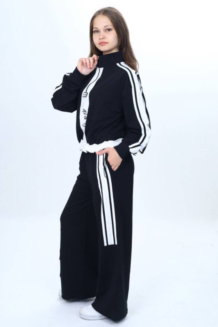 Girls' Suits - B1 - Always Baskılı Kız Takım - Brand: VIZVIZ - Women & Kids, Baby Clothes Wholesale - Globality Store