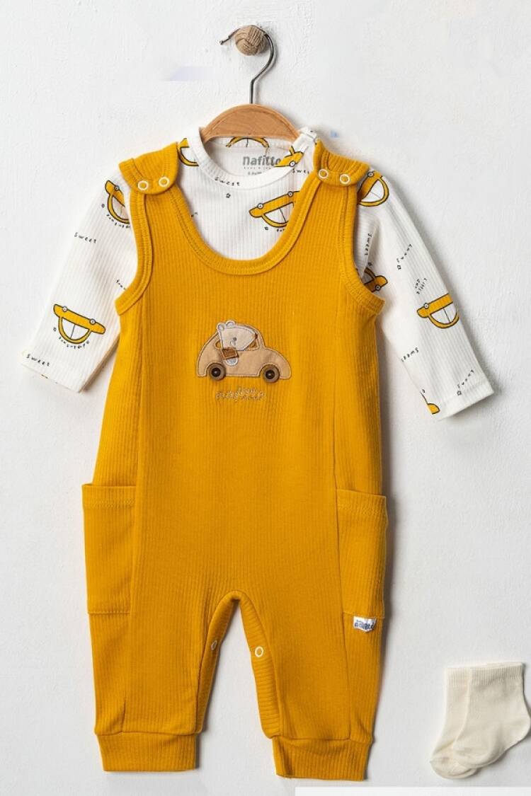Baby Rompers and Overalls - B1 - Araba Desenli Erkek Tulum - Brand: NAFİTTO - Women & Kids, Baby Clothes Wholesale - Globality Store