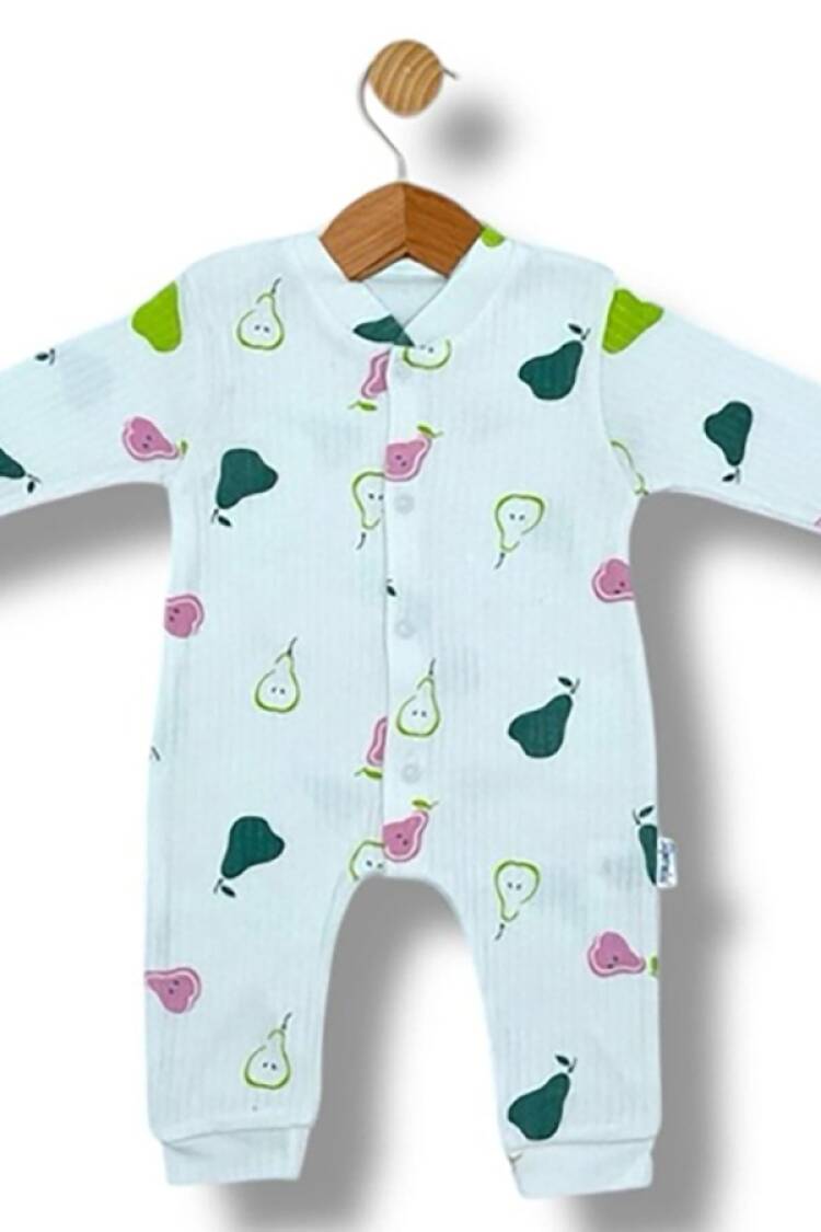 Baby Rompers and Overalls - B1 - Armut Desenli Raporlu Kız Bebe Tulum - Brand: SÜPERMİNİ - Women & Kids, Baby Clothes Wholesale - Globality Store