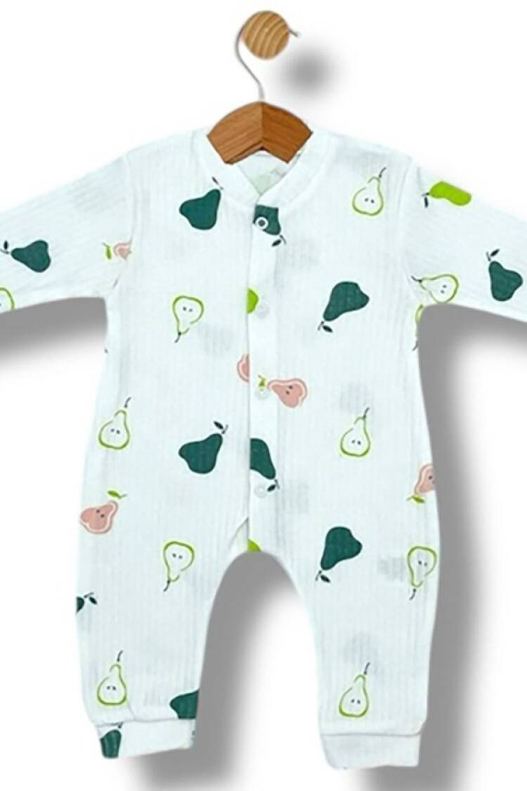 Baby Rompers and Overalls - B1 - Armut Desenli Raporlu Kız Bebe Tulum - Brand: SÜPERMİNİ - Women & Kids, Baby Clothes Wholesale - Globality Store