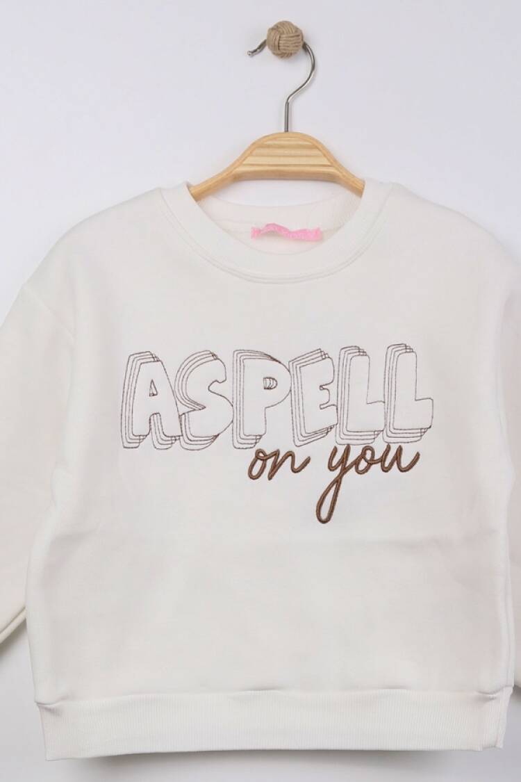 Girls' Tops - B1 - Aspell Baskılı Kız Sweat Şardonlu 3 ip - Brand: FİRST KİDS - Women & Kids, Baby Clothes Wholesale - Globality Store