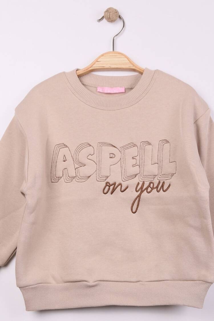 Girls' Tops - B1 - Aspell Baskılı Kız Sweat Şardonlu 3 ip - Brand: FİRST KİDS - Women & Kids, Baby Clothes Wholesale - Globality Store