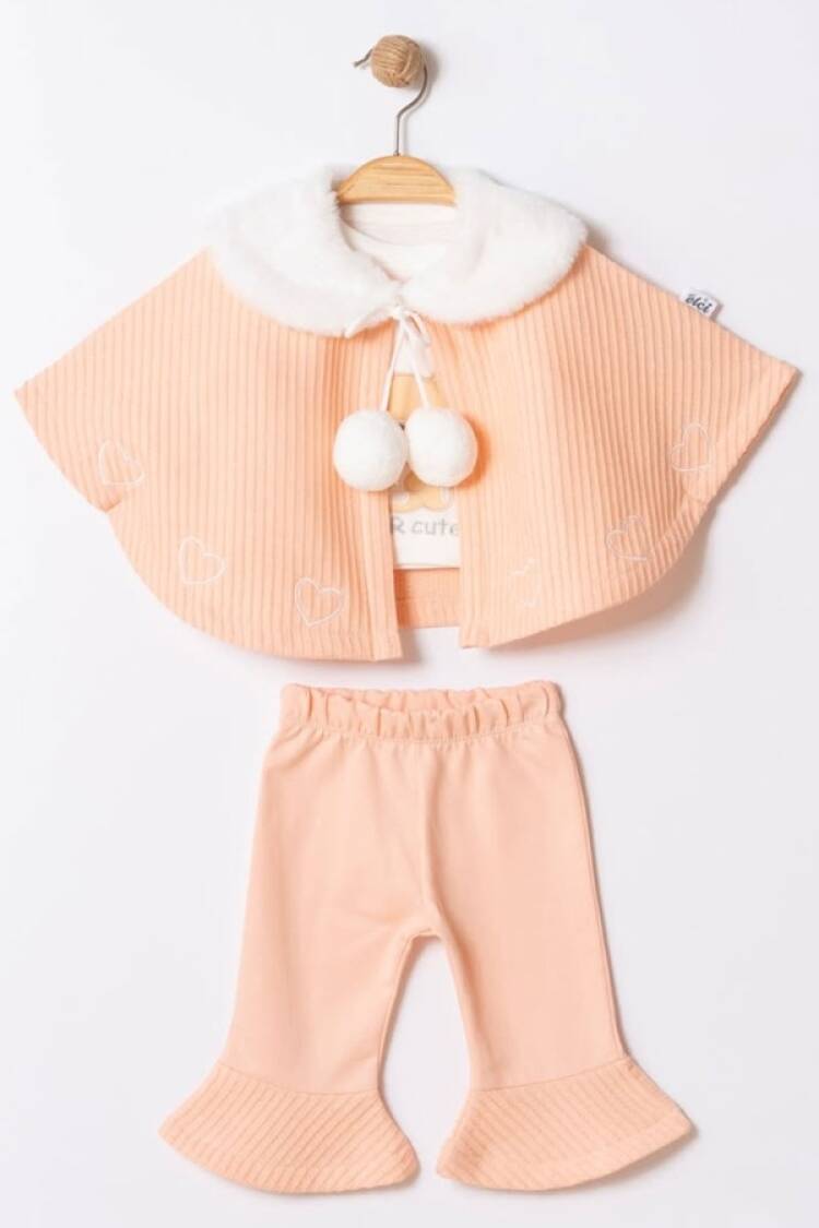Baby Sets - B1 - Ayıcık Baskılı Kız Polarlı Takım - Brand: ELCİ BABY - Women & Kids, Baby Clothes Wholesale - Globality Store