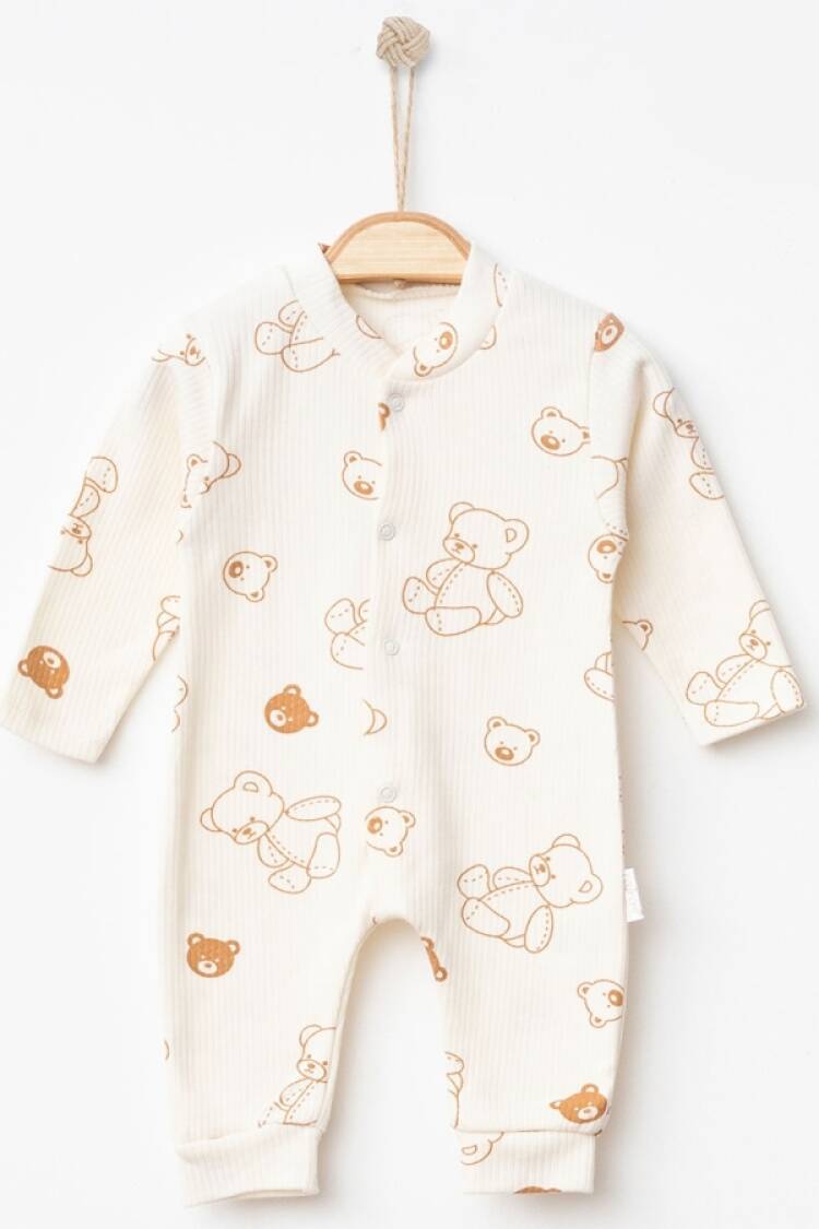Baby Rompers and Overalls - B1 - Ayıcık Desenli Unisex Tulum - Brand: NAYINOM - Women & Kids, Baby Clothes Wholesale - Globality Store