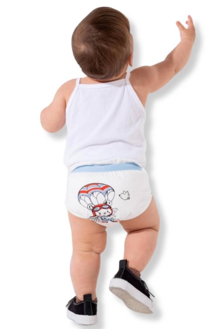 Boys' Underwear & Socks - B1 - Baskılı Unisex Alıştırma Külodu - Brand: POOPES - Women & Kids, Baby Clothes Wholesale - Globality Store