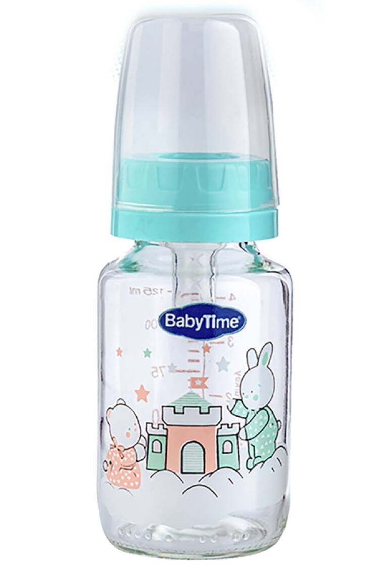 Anne Bebek Araç &amp; Gereç - B1 - Cam Biberon 125ml - Brand: BABY TİME - Women & Kids, Baby Clothes Wholesale - Globality Store
