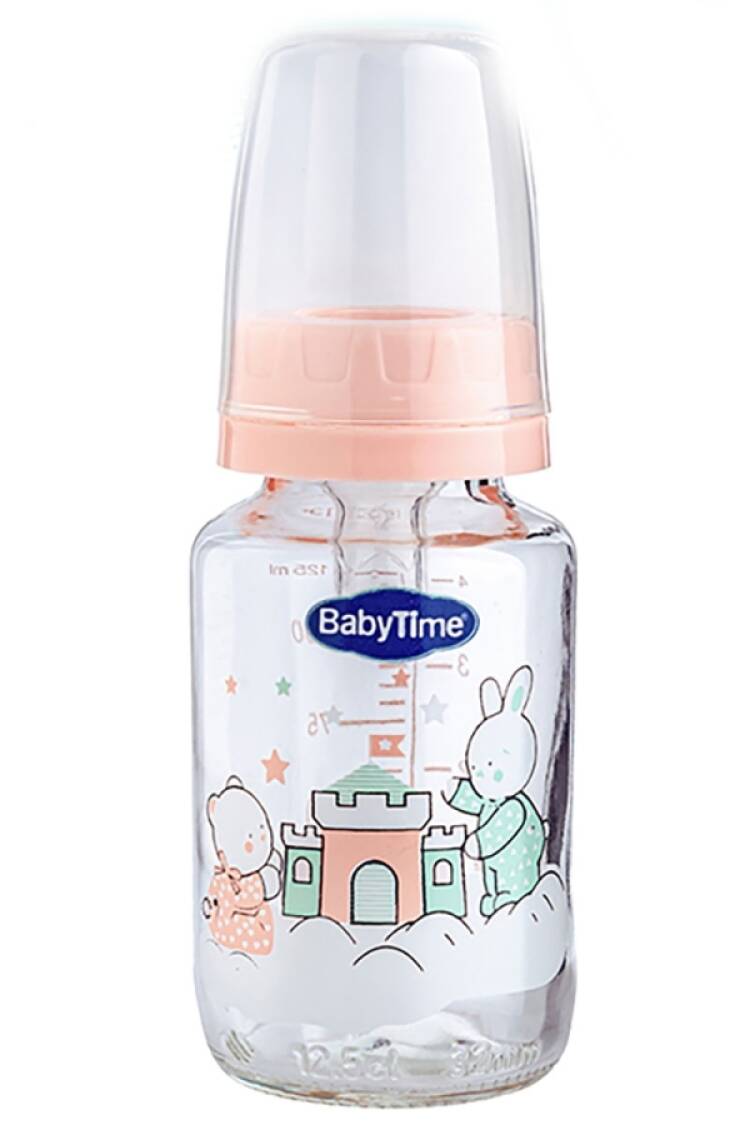 Anne Bebek Araç &amp; Gereç - B1 - Cam Biberon 125ml - Brand: BABY TİME - Women & Kids, Baby Clothes Wholesale - Globality Store