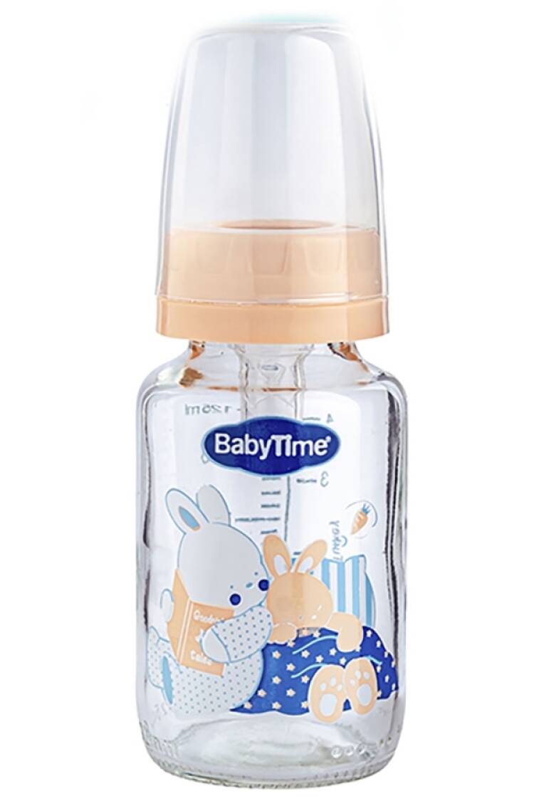 Anne Bebek Araç &amp; Gereç - B1 - Cam Biberon 125ml - Brand: BABY TİME - Women & Kids, Baby Clothes Wholesale - Globality Store