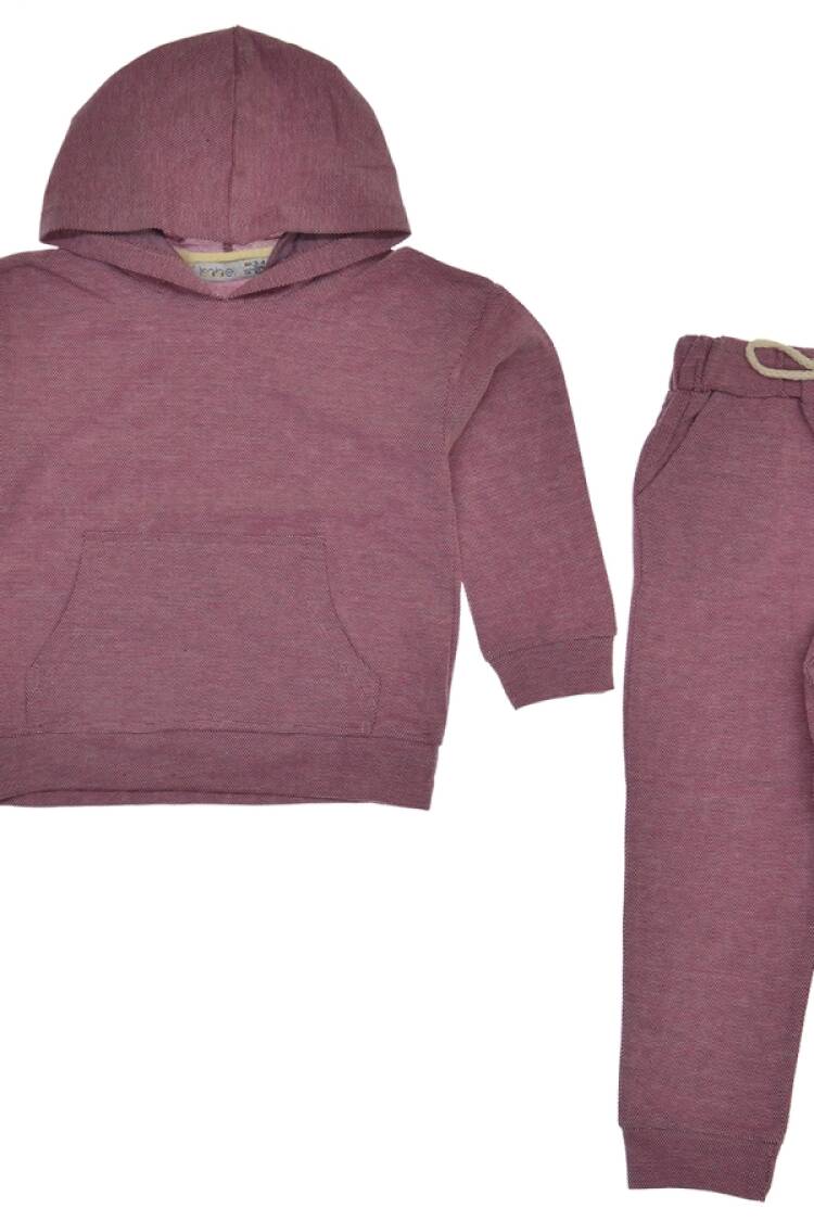 Girls' Suits - B1 - Cep Detaylı Kapşonlu Takım - Brand: İSOBEL - Women & Kids, Baby Clothes Wholesale - Globality Store