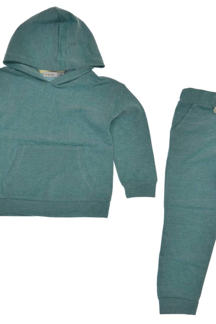 Girls' Suits - B1 - Cep Detaylı Kapşonlu Takım - Brand: İSOBEL - Women & Kids, Baby Clothes Wholesale - Globality Store