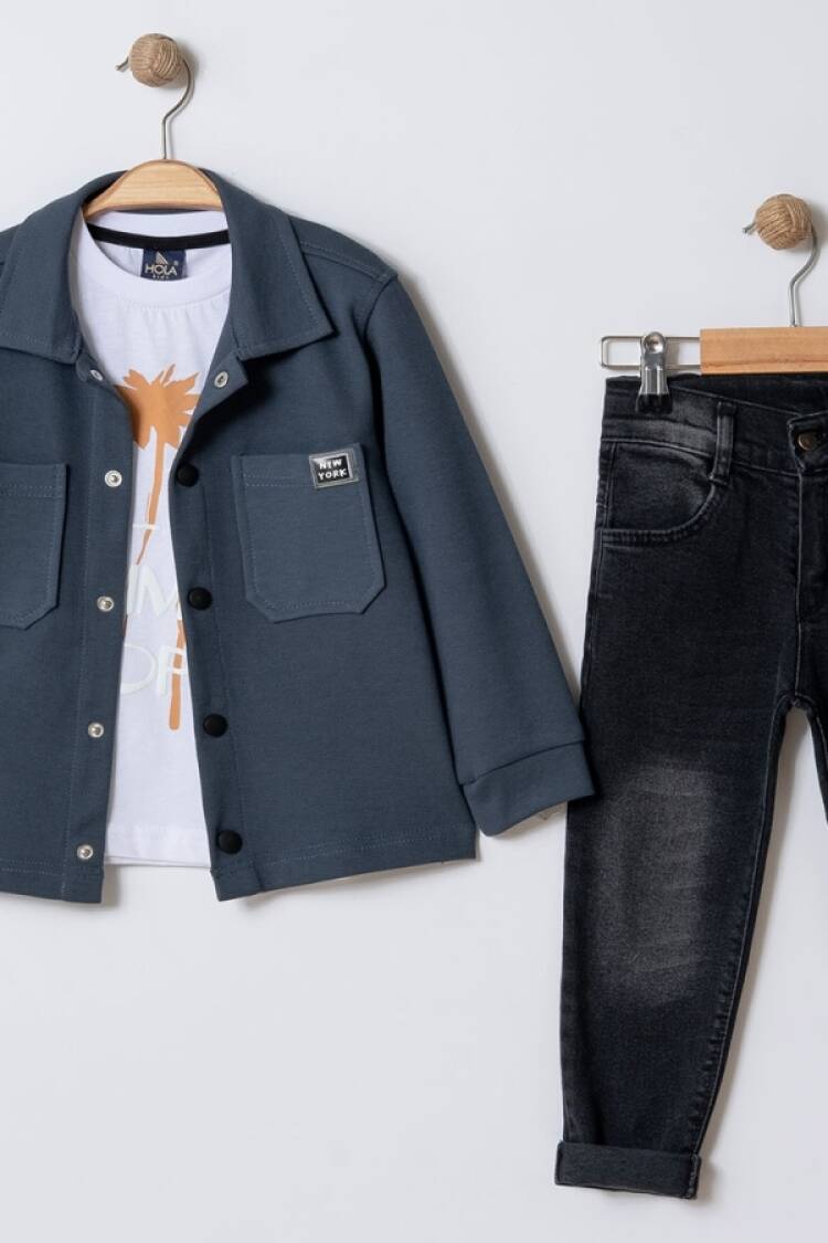 Boys' Sets - B1 - Cepli Ceketli Erkek Takım - Brand: BARKOD - Women & Kids, Baby Clothes Wholesale - Globality Store