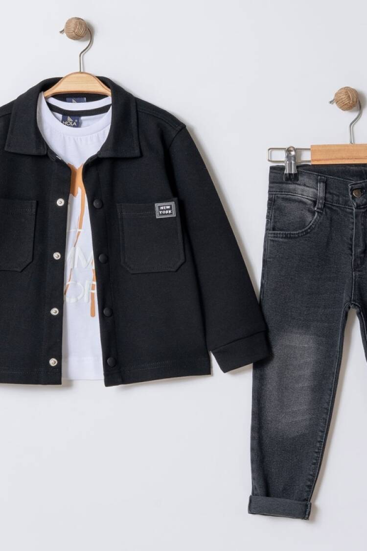 Boys' Sets - B1 - Cepli Ceketli Erkek Takım - Brand: BARKOD - Women & Kids, Baby Clothes Wholesale - Globality Store