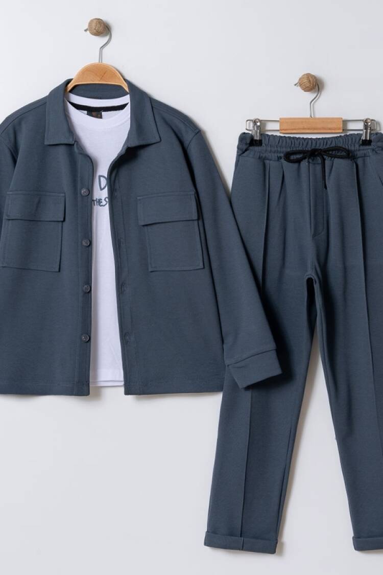 Boys' Sets - B1 - Cepli Ceketli Erkek Takım - Brand: BARKOD - Women & Kids, Baby Clothes Wholesale - Globality Store