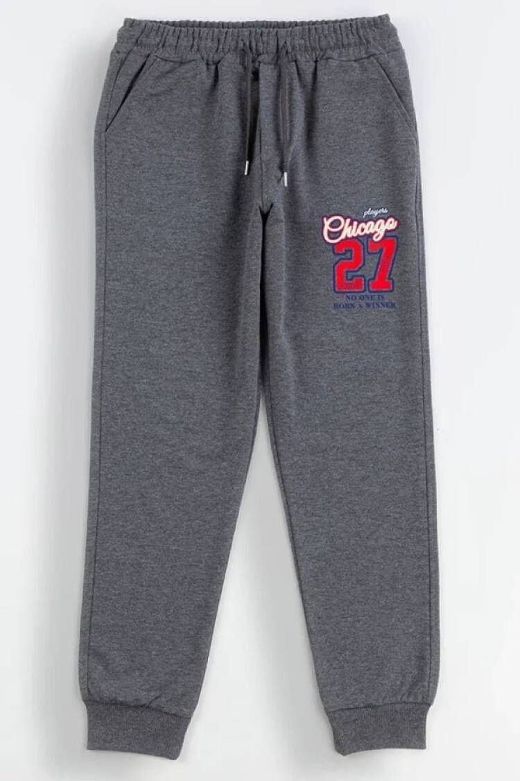 Eşofman Tek Alt - B1 - Chicago 27 Baskılı Erkek Tek Alt - Brand: CARİBOU - Women & Kids, Baby Clothes Wholesale - Globality Store