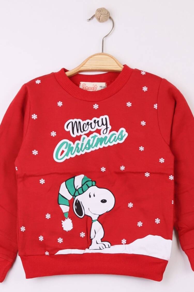Boys' Tops - B1 - Christmas Baskılı Noel Yılbaşı Sweat 2 İp Şardonlu - Brand: LYRA KİDS - Women & Kids, Baby Clothes Wholesale - Globality Store